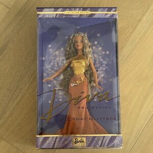 Barbie Diva Collection in Gold and Brown Ensemble